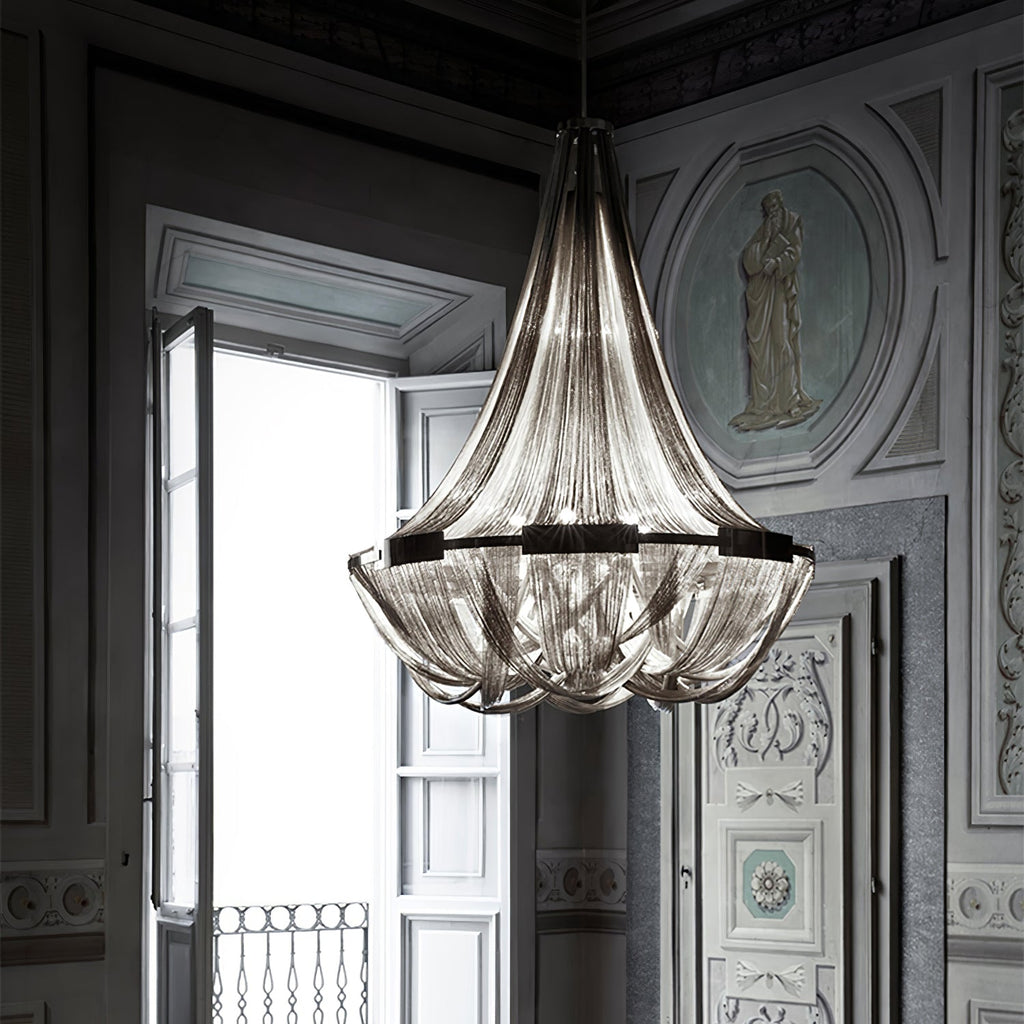 Argentelle Aluminium Chandelier-Moonnatur