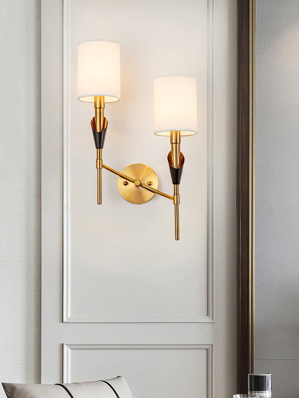 Lovenden Fabric Wall Light-Moonnatur