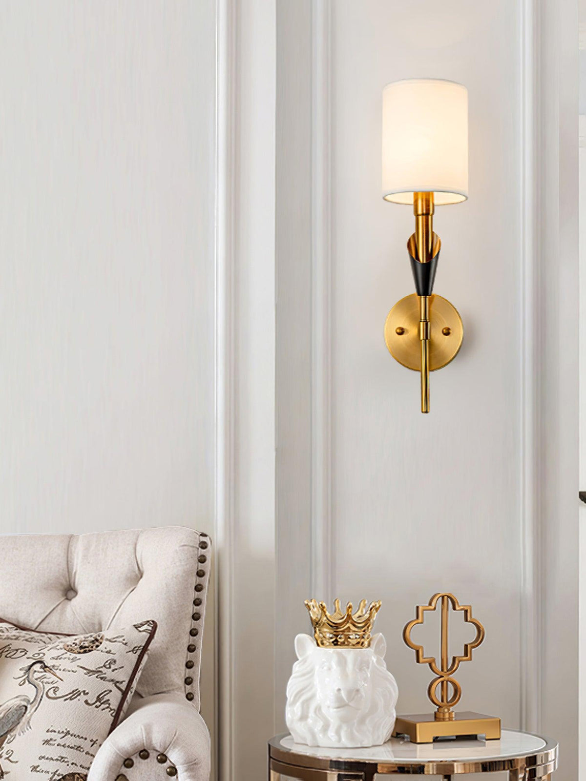 Lovenden Fabric Wall Light-Moonnatur