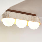 Wardenholm Travertine Ceiling Light-Moonnatur