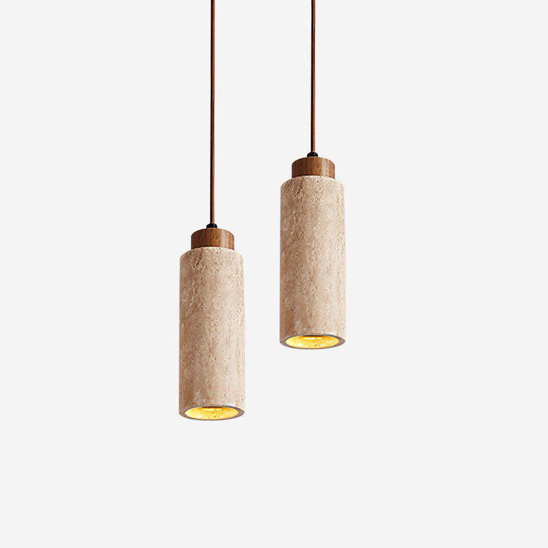 Cardelis Travertine Pendant Light-Moonnatur