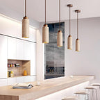 Cardelis Travertine Pendant Light-Moonnatur