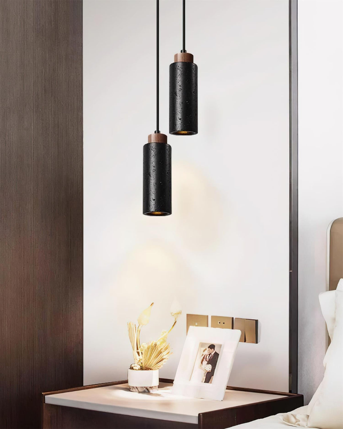 Cardelis Travertine Pendant Light-Moonnatur