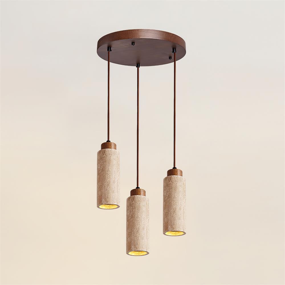 Cardelis Travertine Pendant Light-Moonnatur