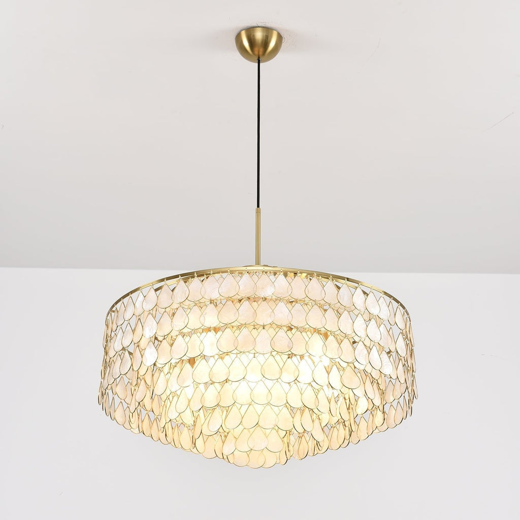 Savenwyn Shell Chandelier-Moonnatur