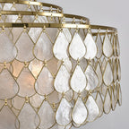 Savenwyn Shell Chandelier-Moonnatur