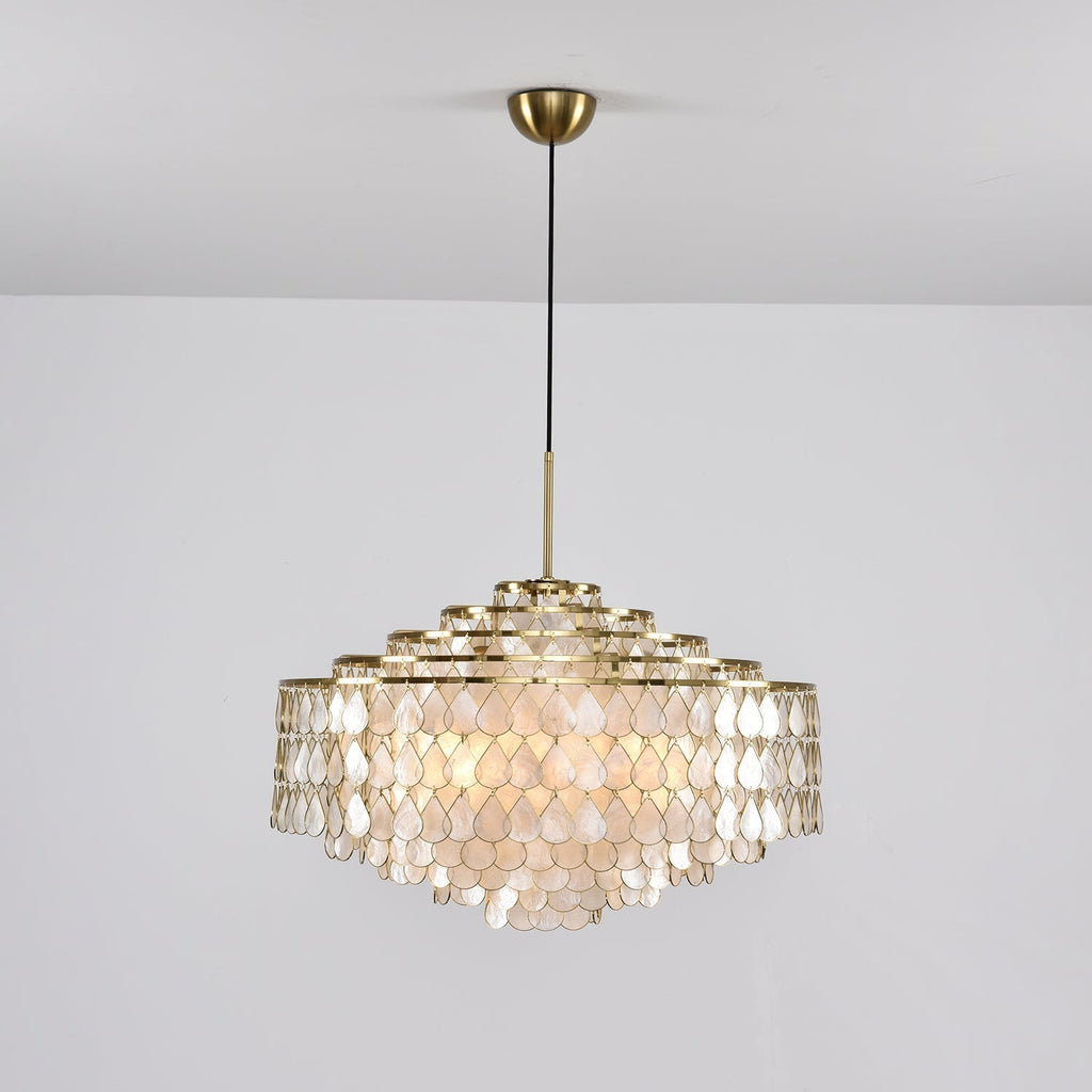 Savenwyn Shell Chandelier-Moonnatur