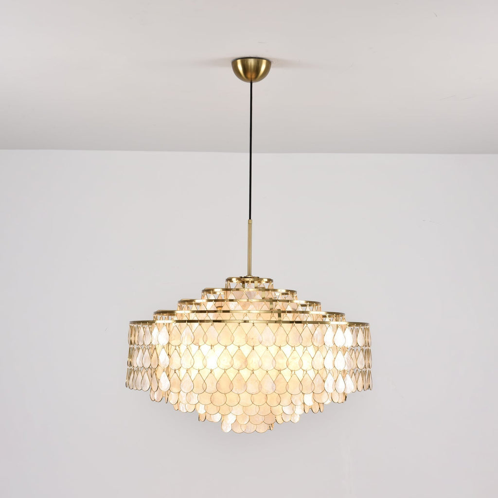 Savenwyn Shell Chandelier-Moonnatur