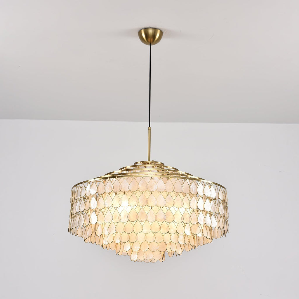 Savenwyn Shell Chandelier-Moonnatur