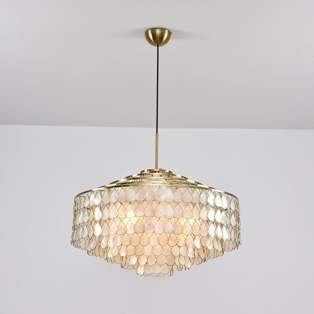 Savenwyn Shell Chandelier-Moonnatur