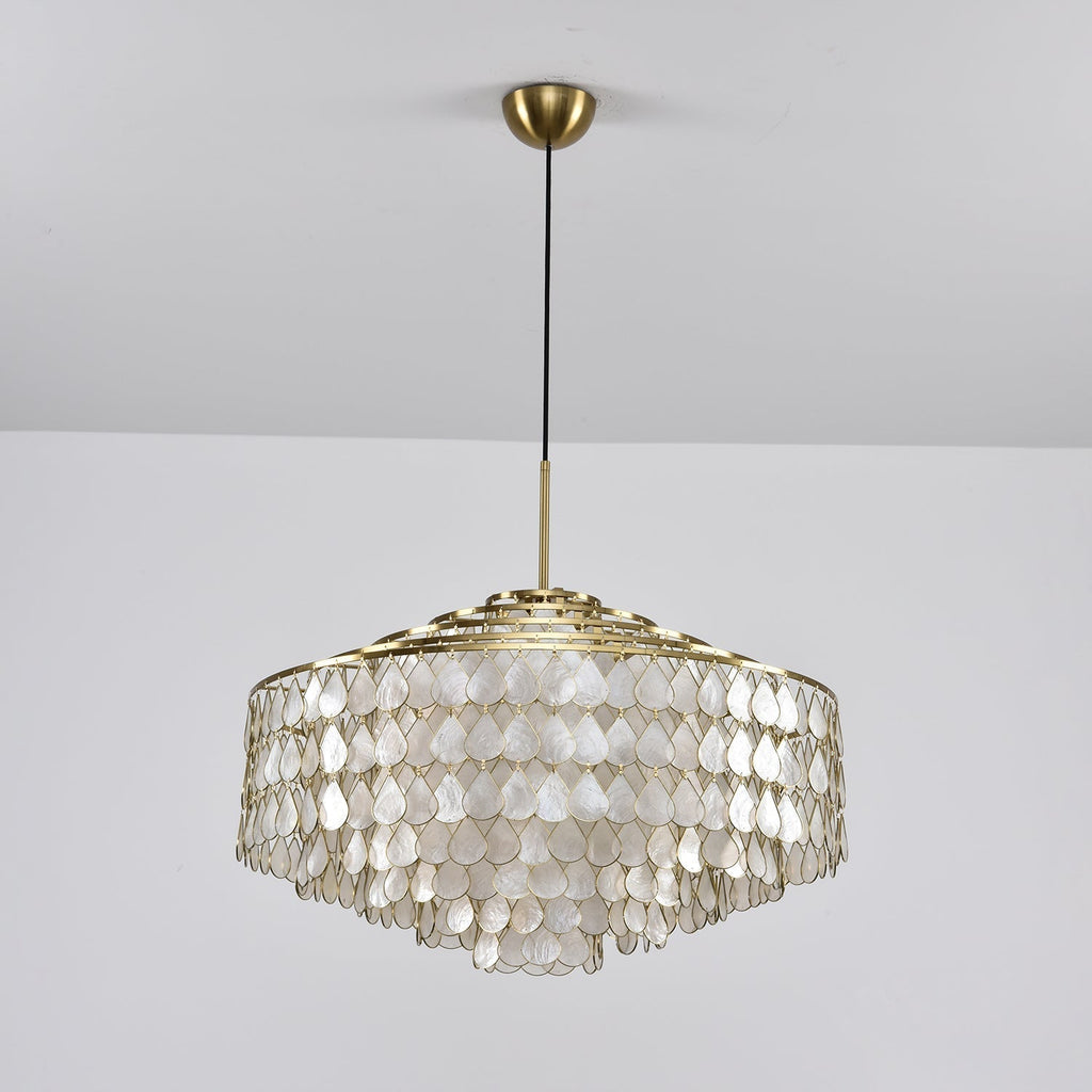 Savenwyn Shell Chandelier-Moonnatur