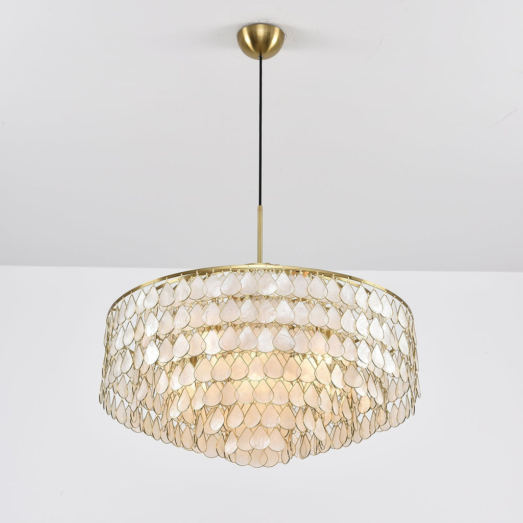 Savenwyn Shell Chandelier-Moonnatur