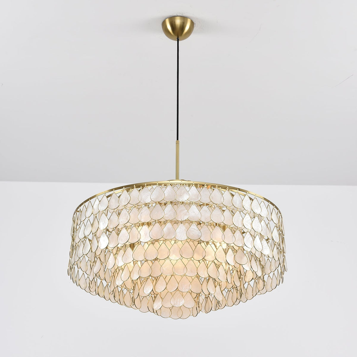 Savenwyn Shell Chandelier-Moonnatur