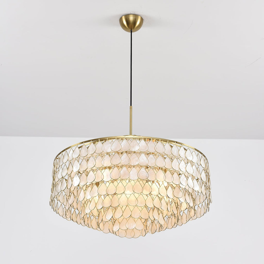 Savenwyn Shell Chandelier-Moonnatur