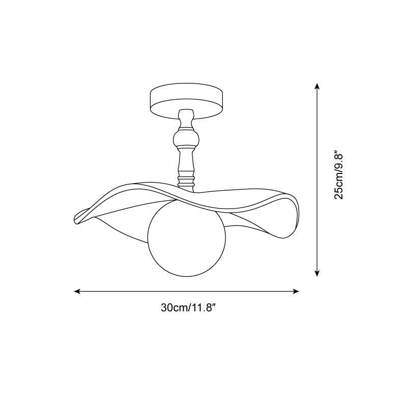 Haldelmoss Resin Ceiling Light-Moonnatur