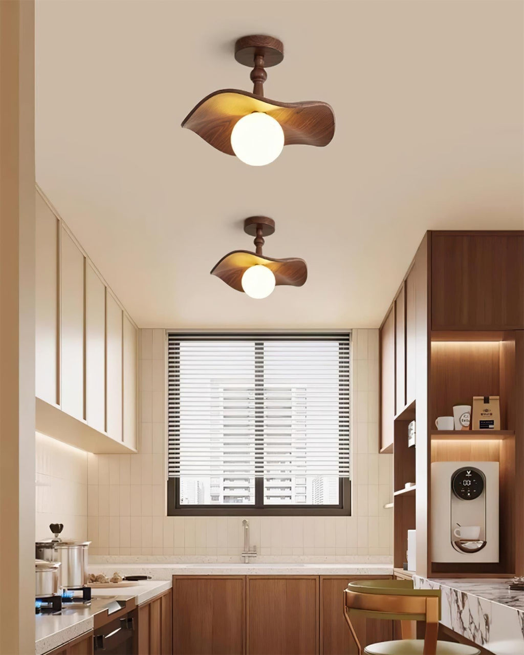Haldelmoss Resin Ceiling Light-Moonnatur