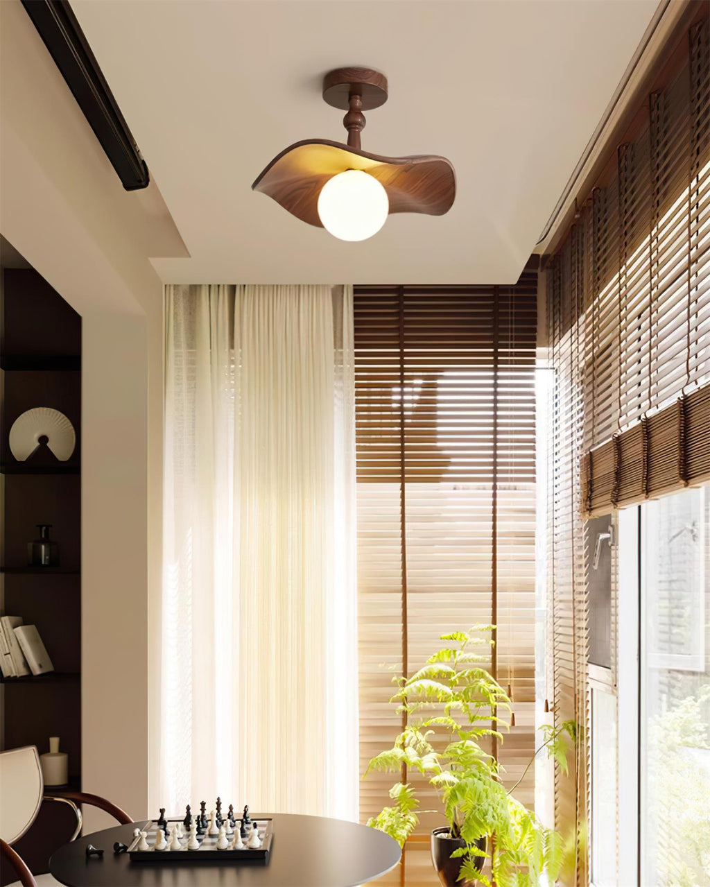 Haldelmoss Resin Ceiling Light-Moonnatur