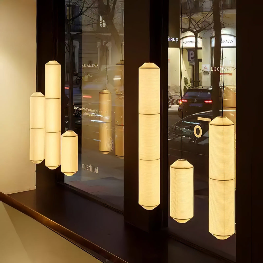 Lavinelle Mulberry Silk Pendant Light-Moonnatur