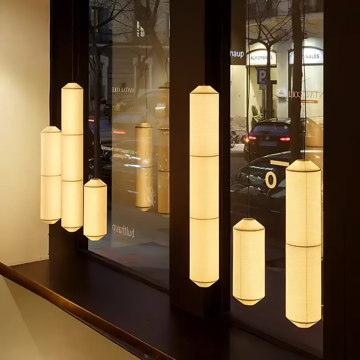 Lavinelle Mulberry Silk Pendant Light-Moonnatur