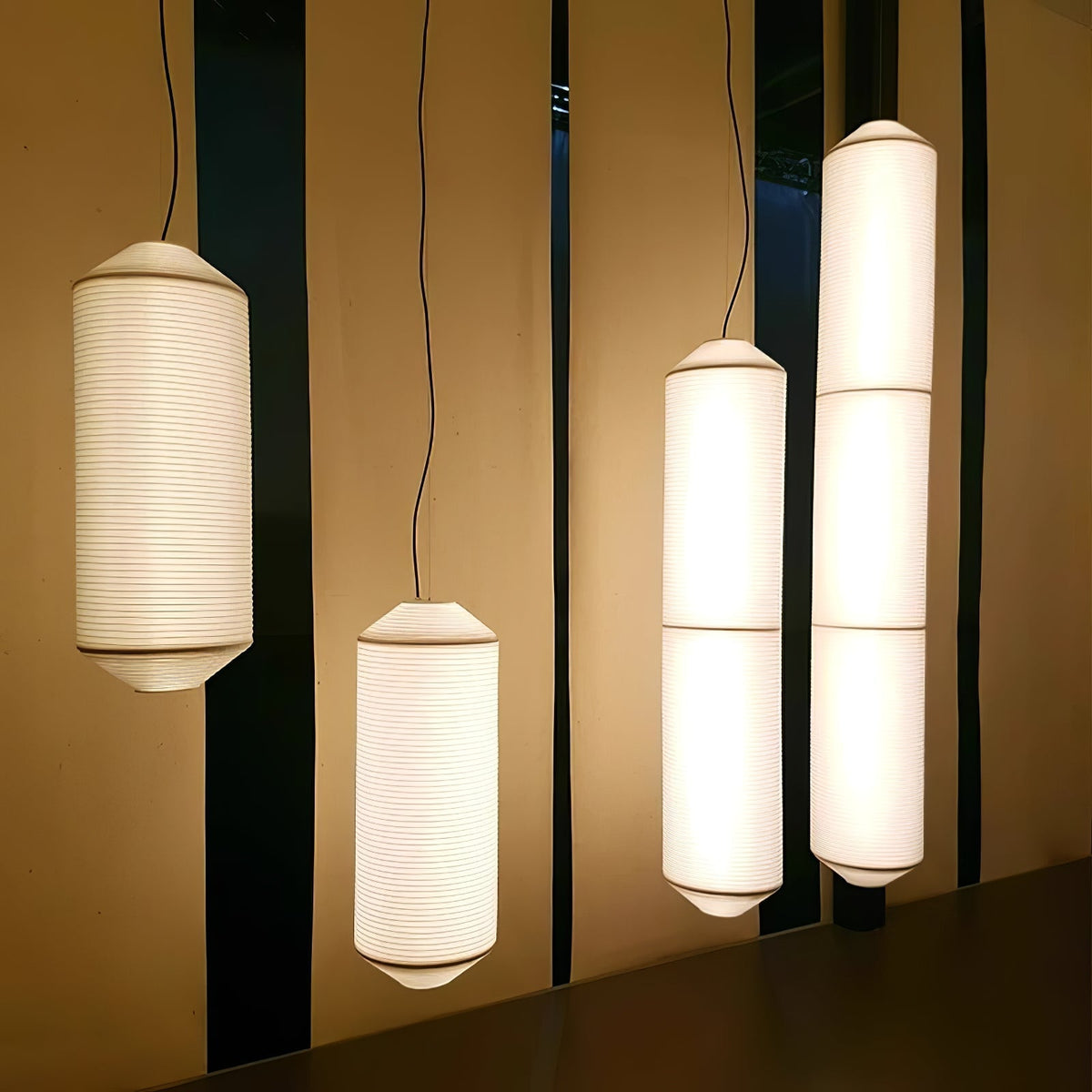 Lavinelle Mulberry Silk Pendant Light-Moonnatur