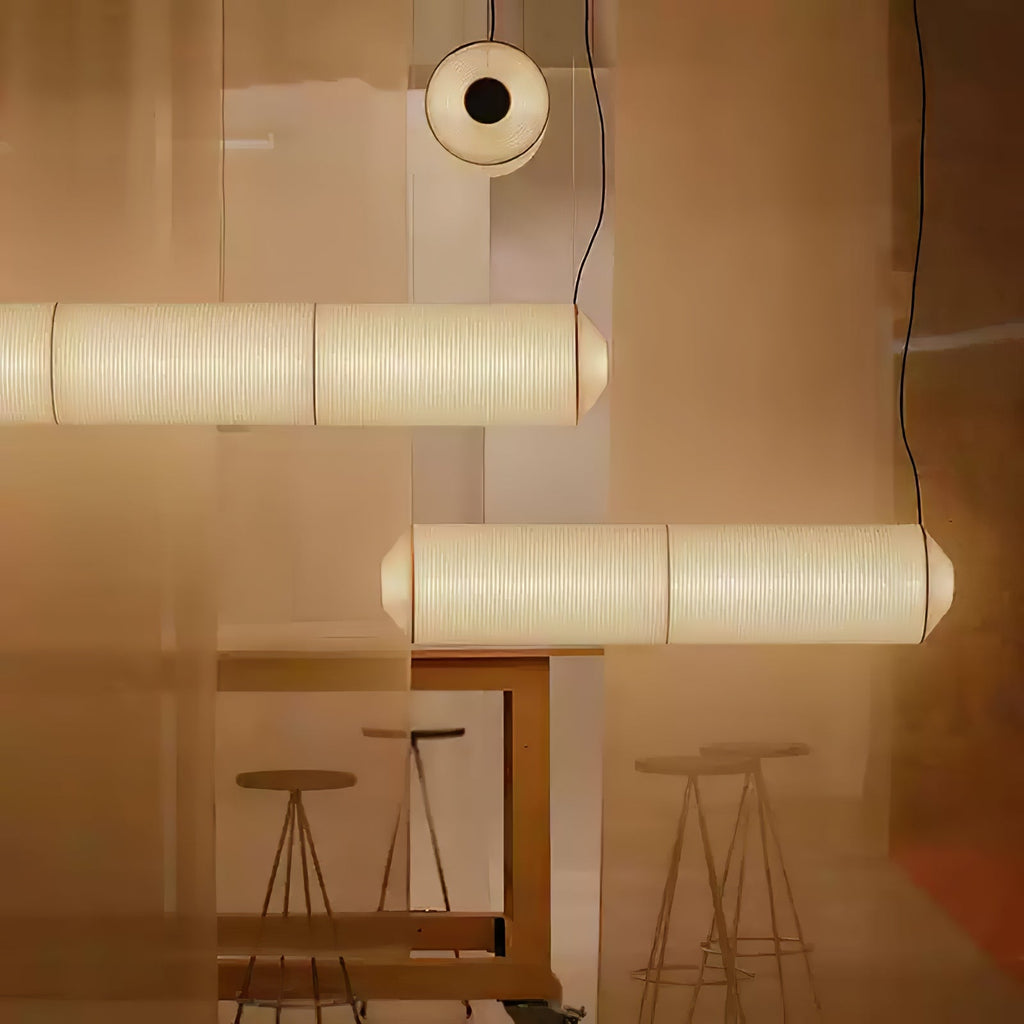 Lavinelle Mulberry Silk Pendant Light-Moonnatur