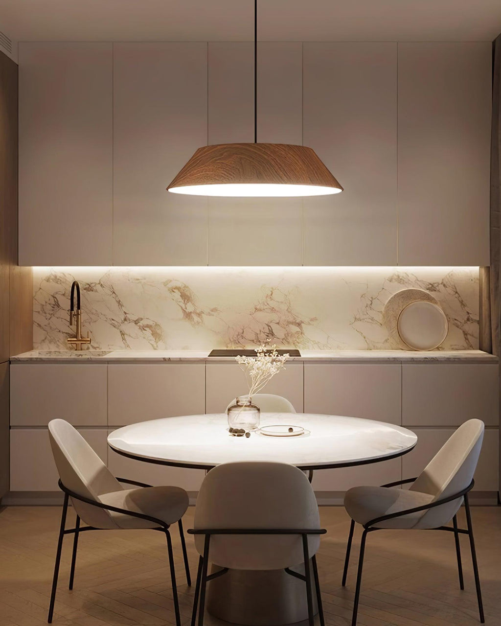 Haldelwick Metal Pendant Light-Moonnatur