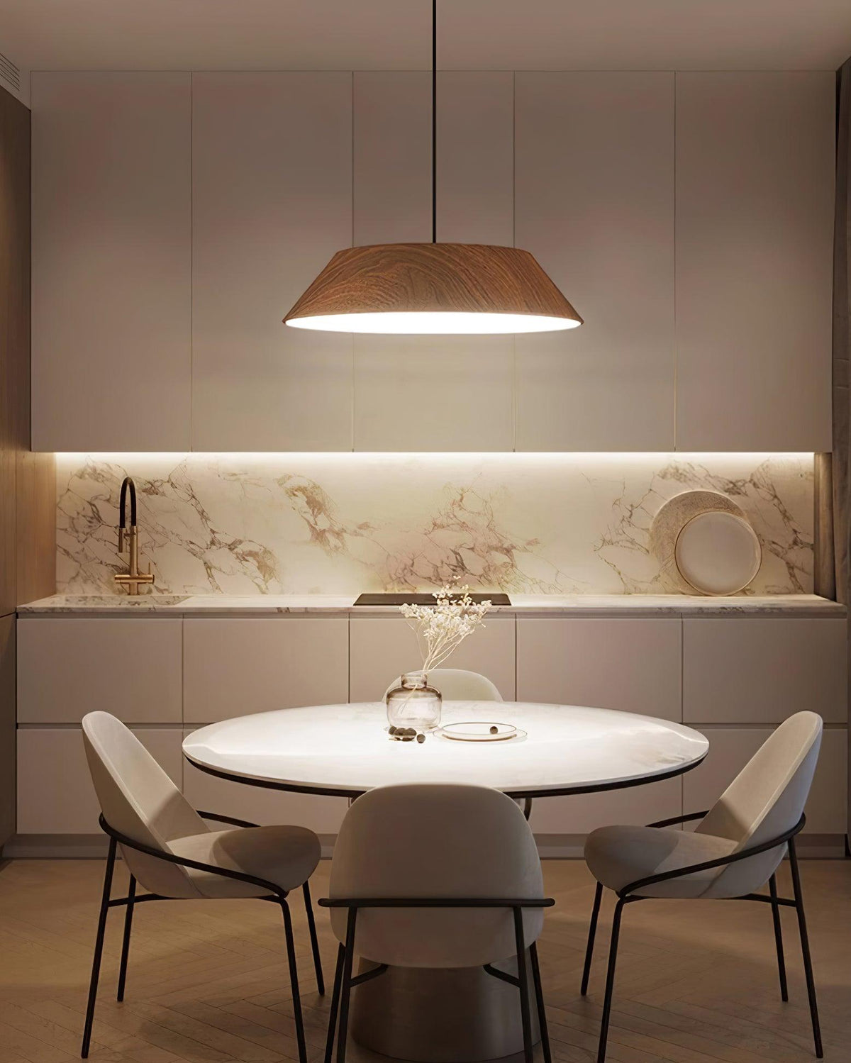 Haldelwick Metal Pendant Light-Moonnatur