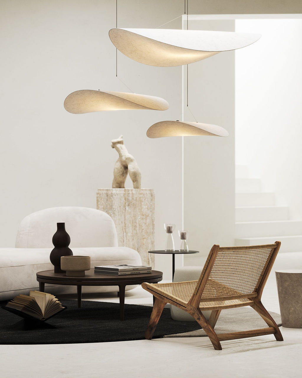 Perrinis Silk Pendant Light-Moonnatur