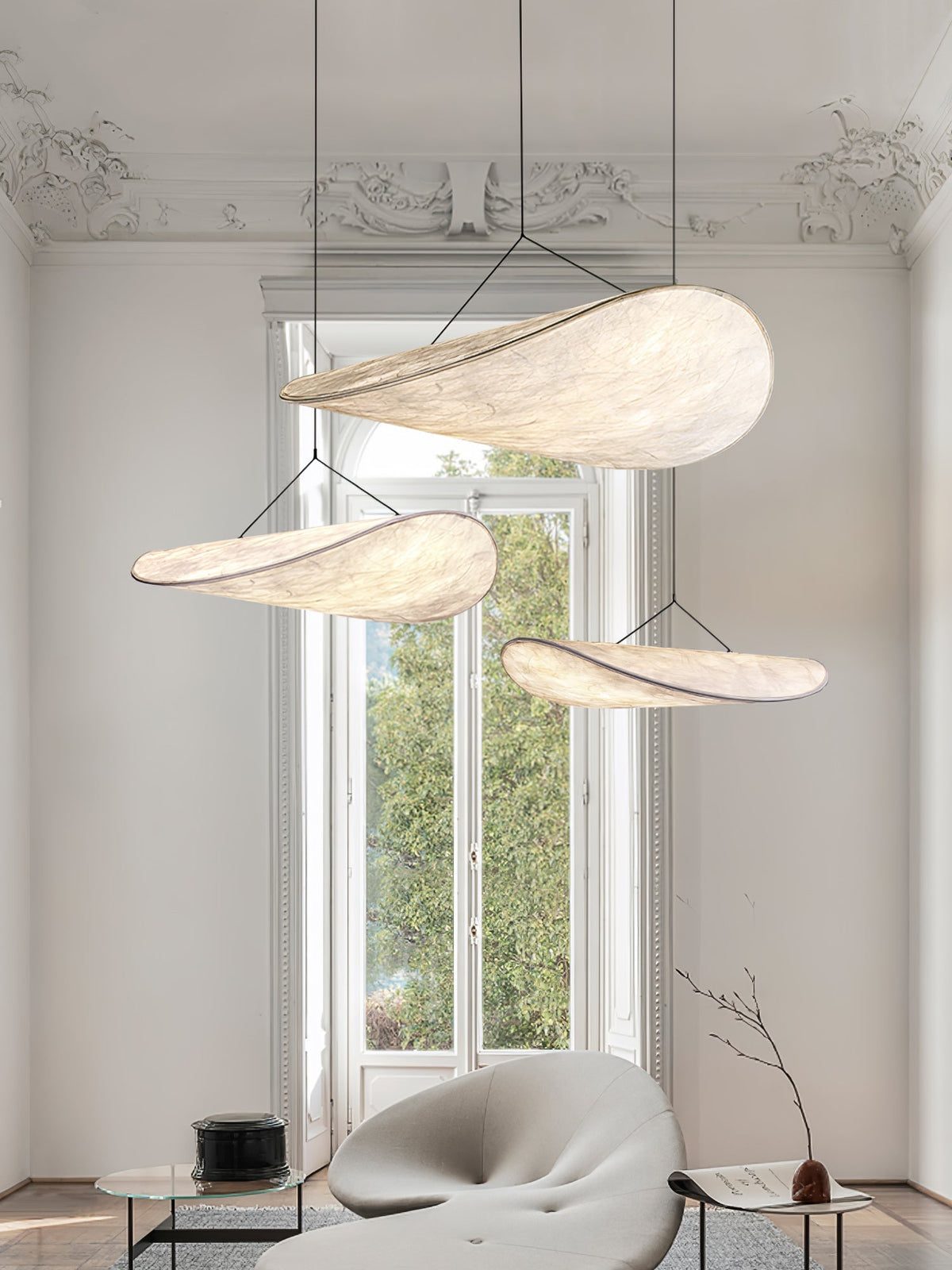 Novira Paper Pendant Lamp-Moonnatur