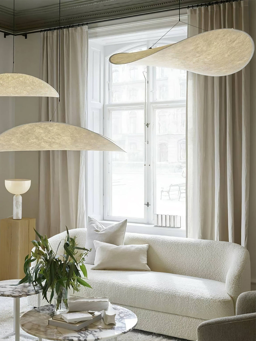 Novira Paper Pendant Lamp-Moonnatur
