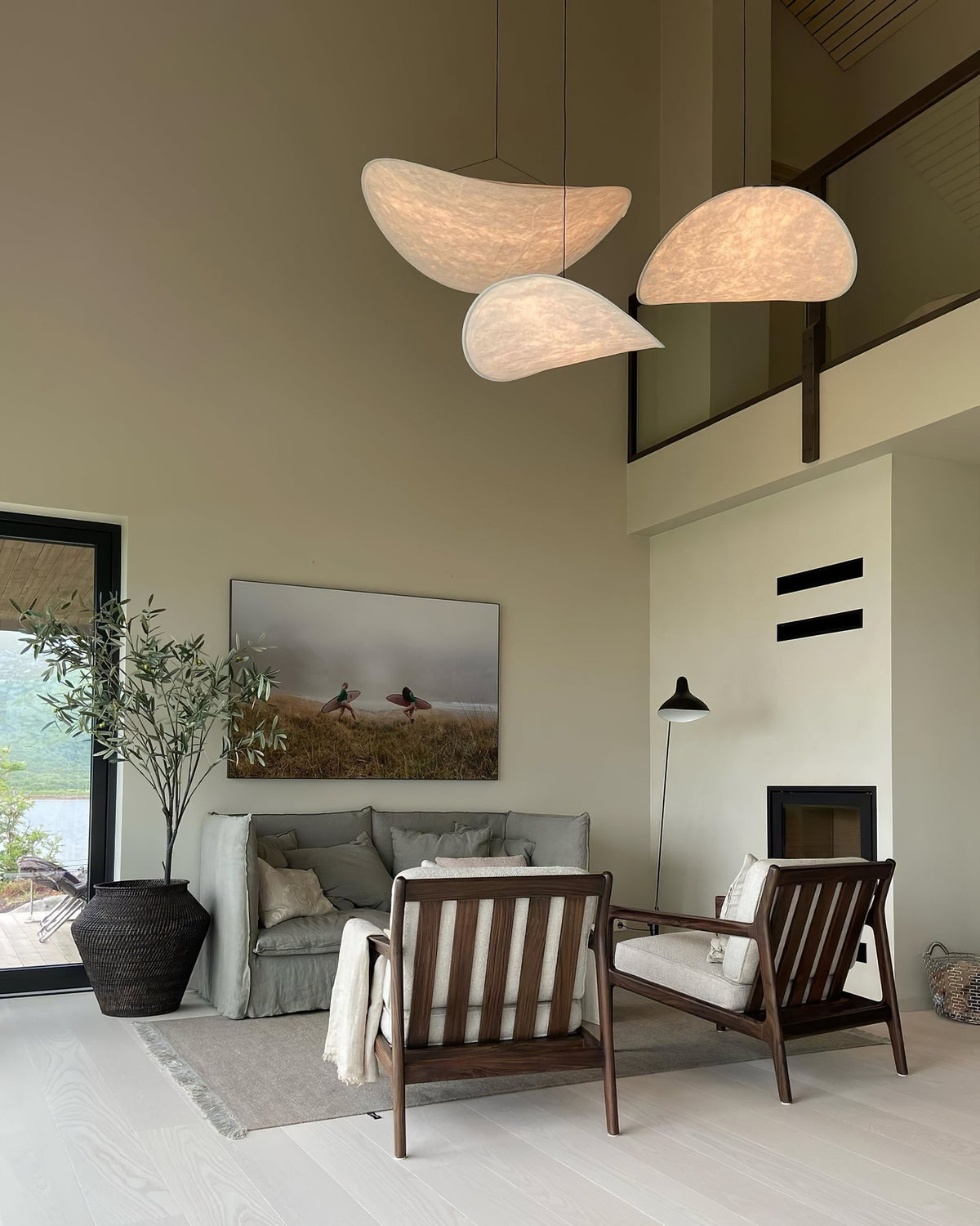 Perrinis Silk Pendant Light-Moonnatur