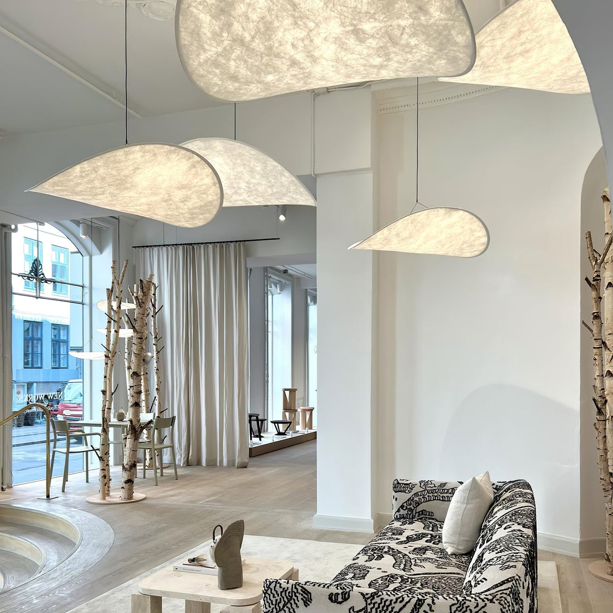 Perrinis Silk Pendant Light-Moonnatur