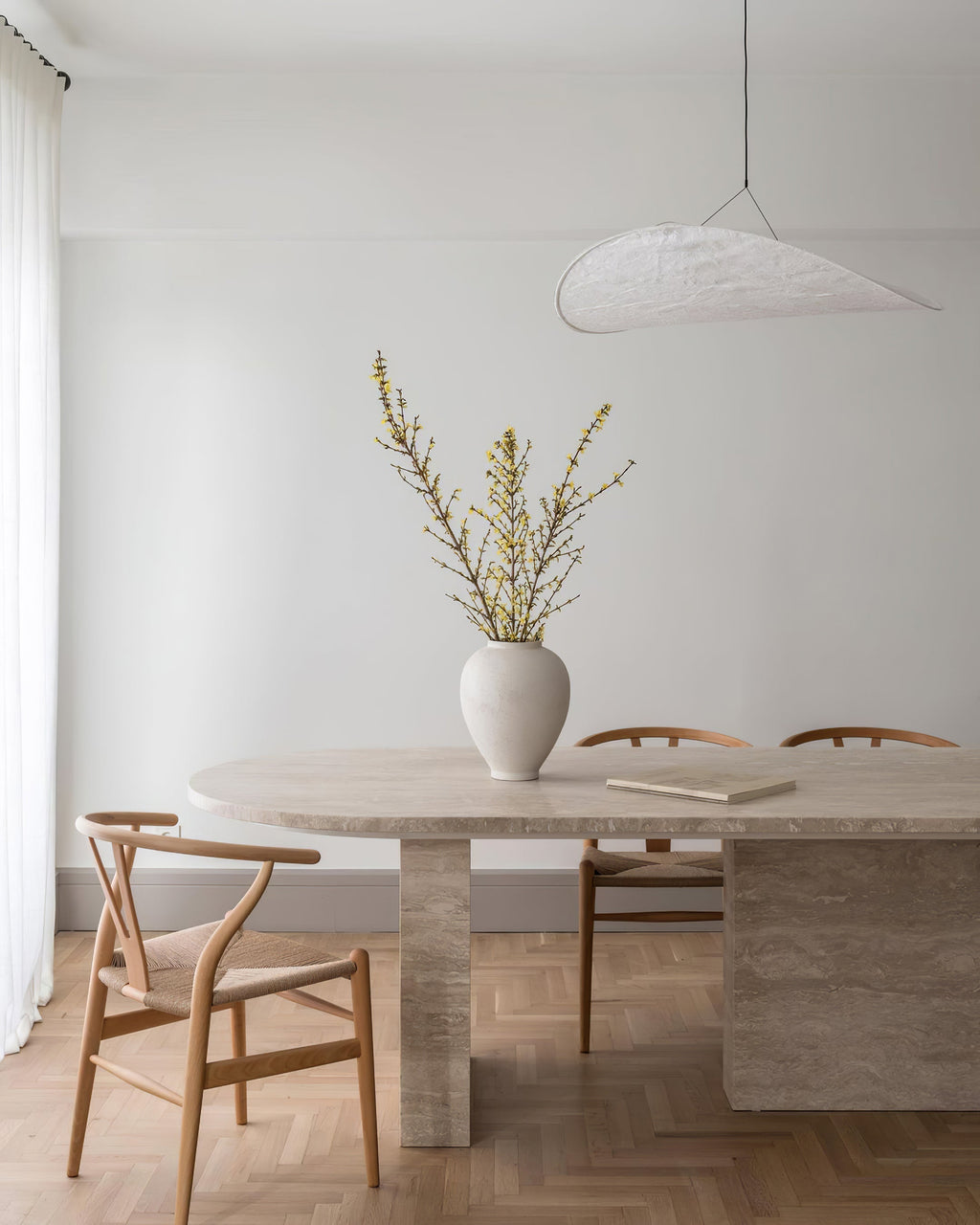 Perrinis Silk Pendant Light-Moonnatur