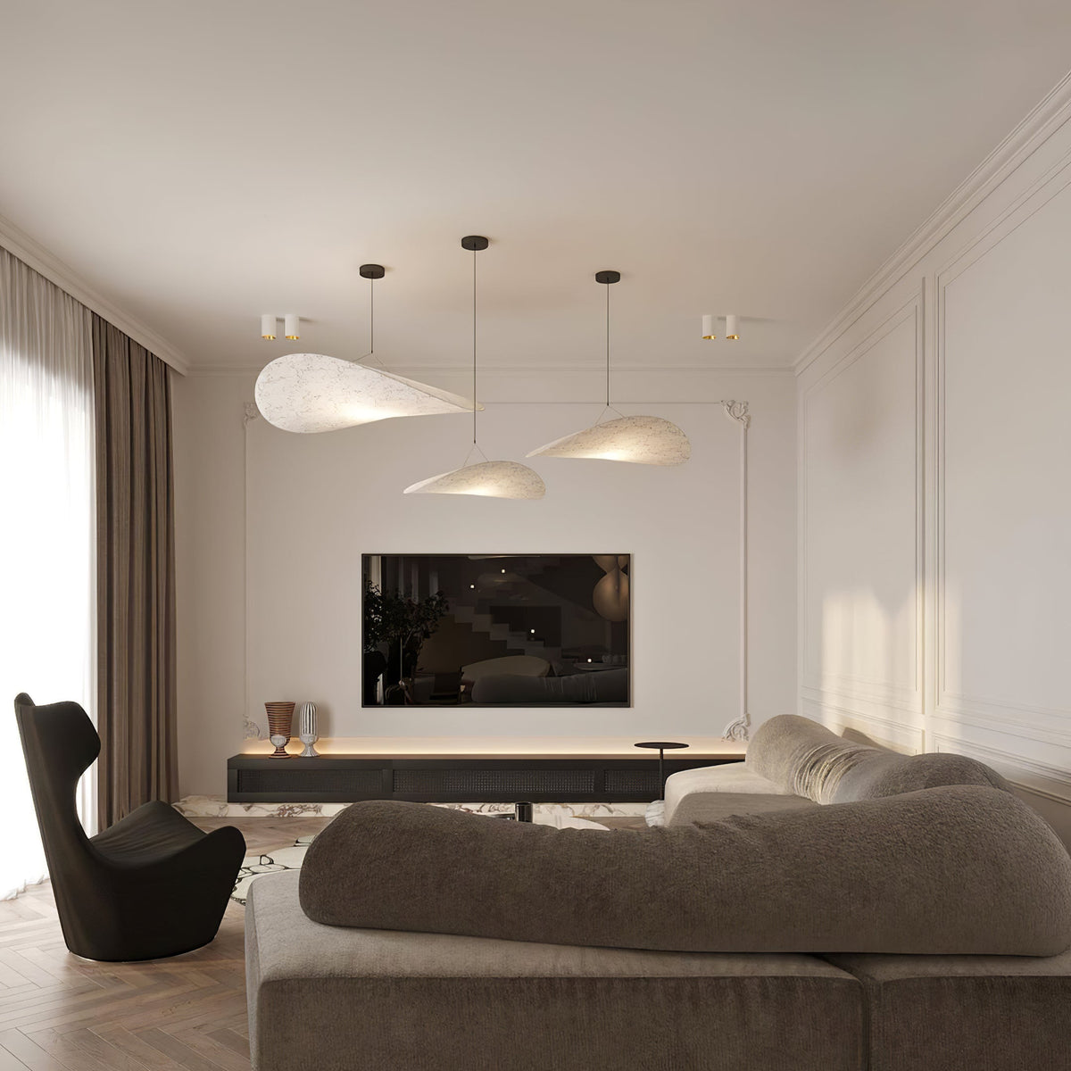 Novira Paper Pendant Lamp-Moonnatur