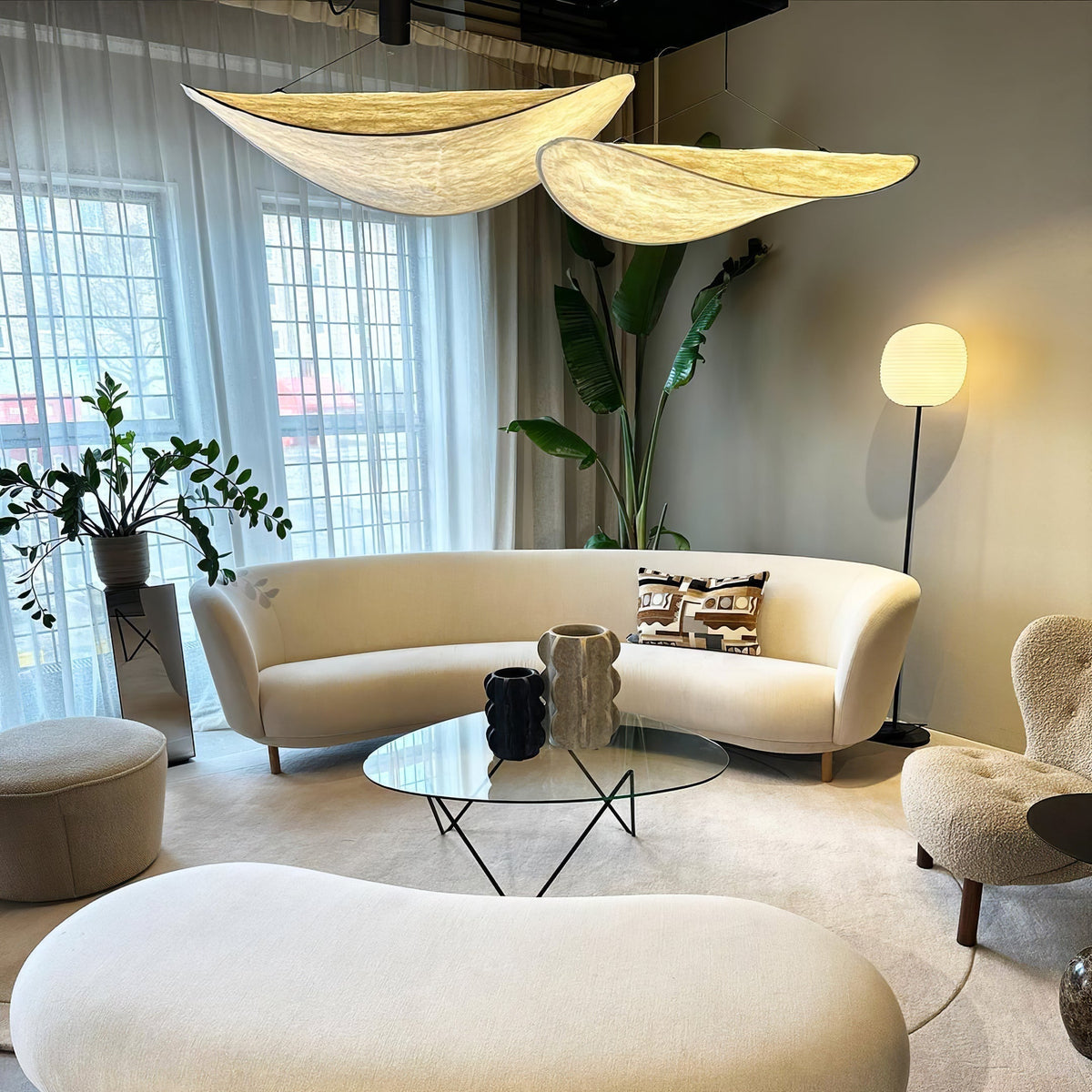 Novira Paper Pendant Lamp-Moonnatur