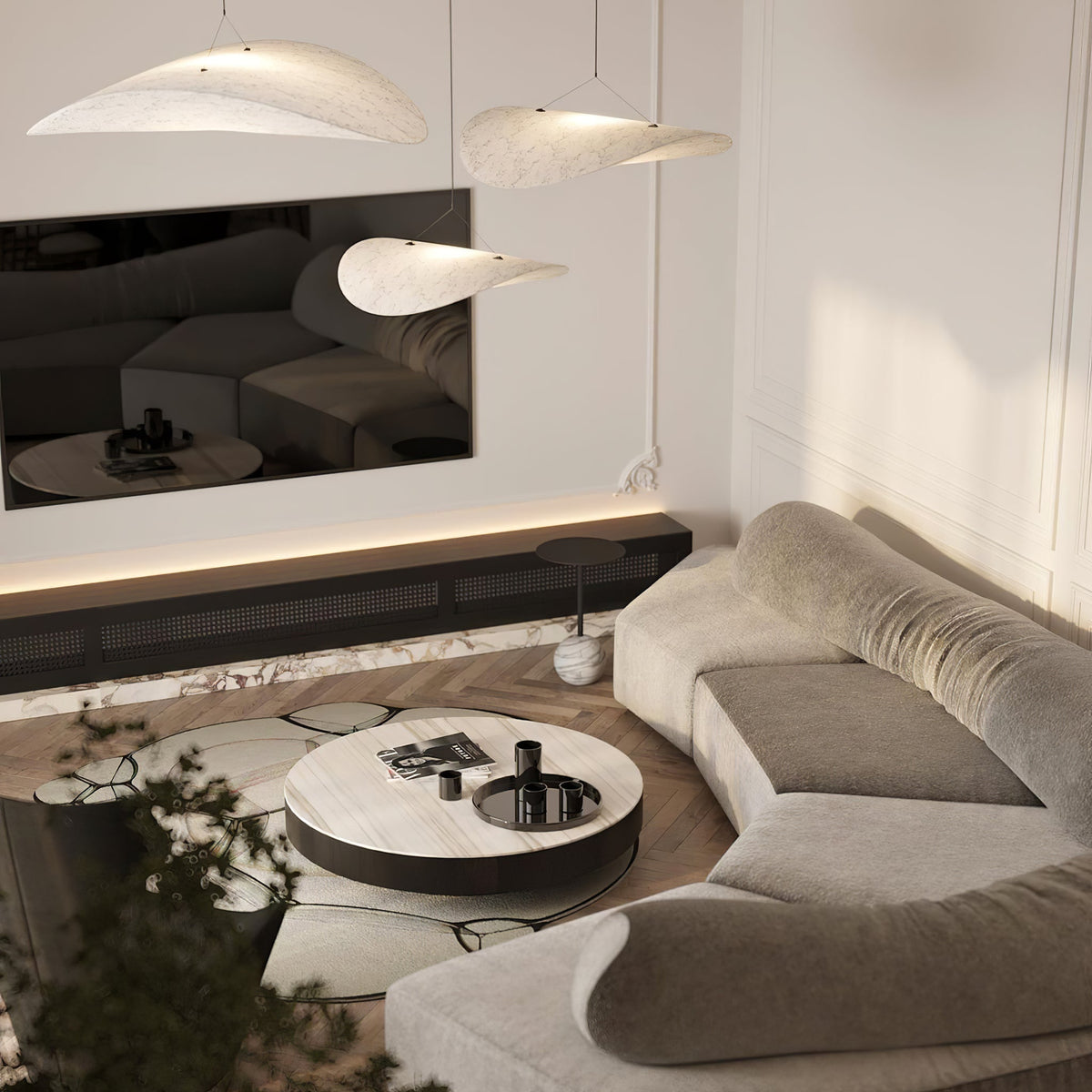 Novira Paper Pendant Lamp-Moonnatur