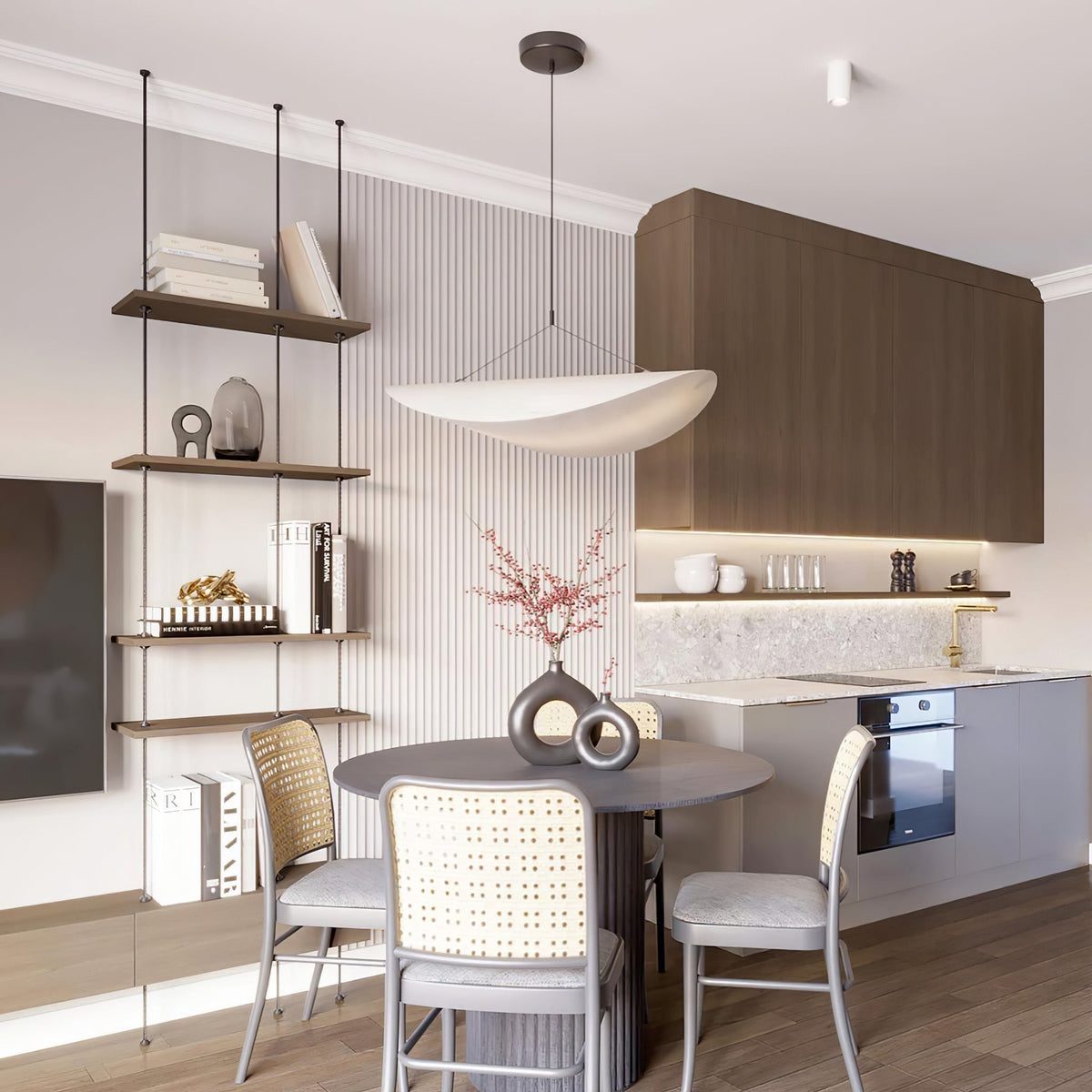 Perrinis Silk Pendant Light-Moonnatur