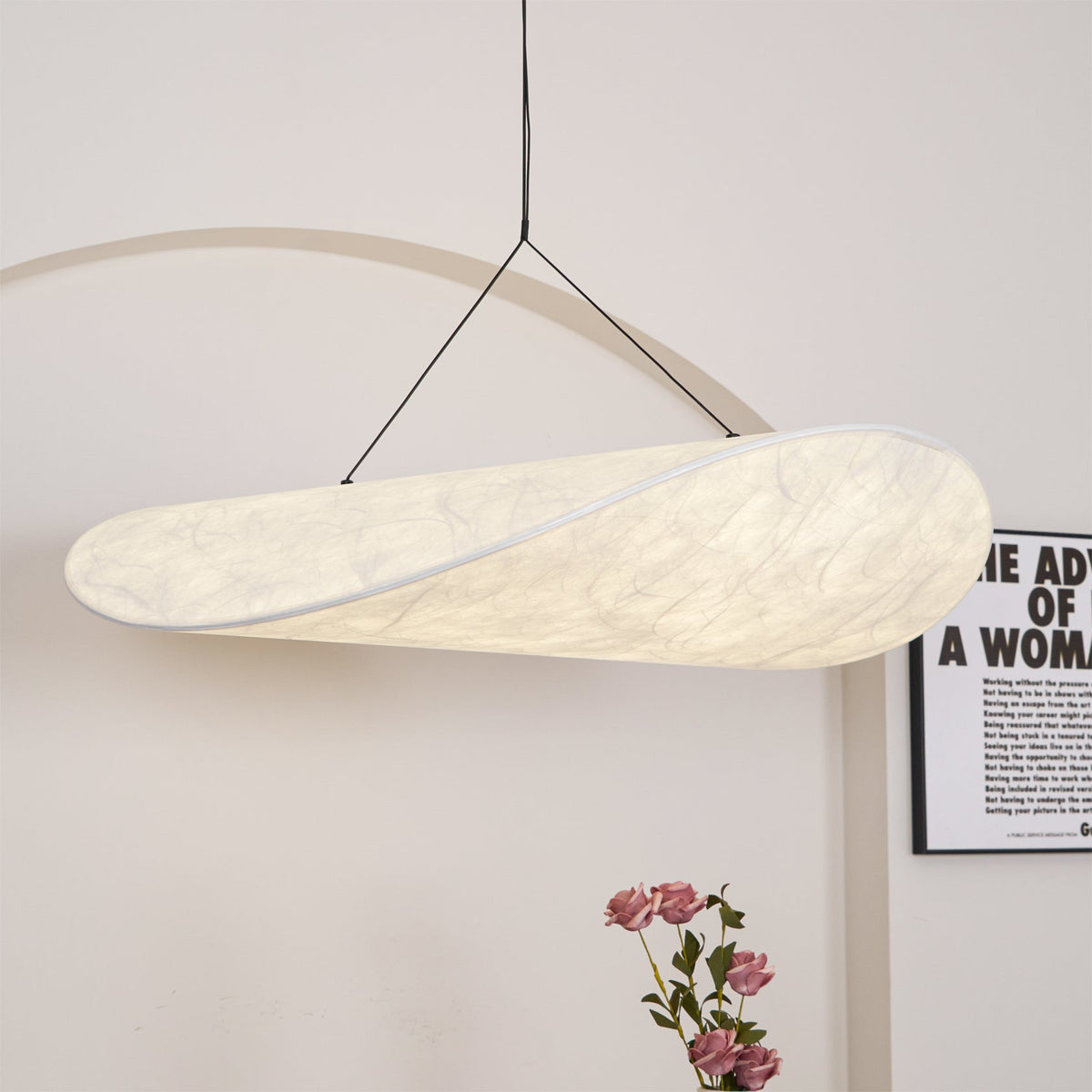 Perrinis Silk Pendant Light-Moonnatur