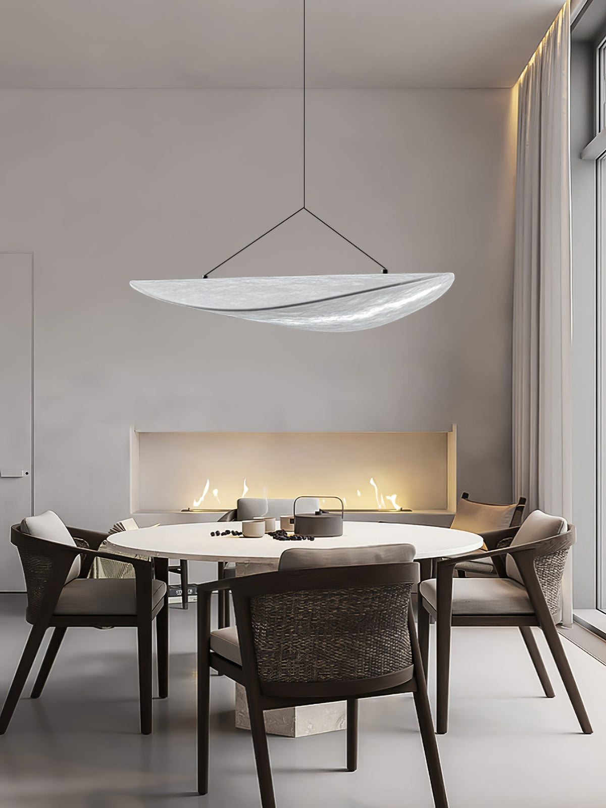 Perrinis Silk Pendant Light-Moonnatur