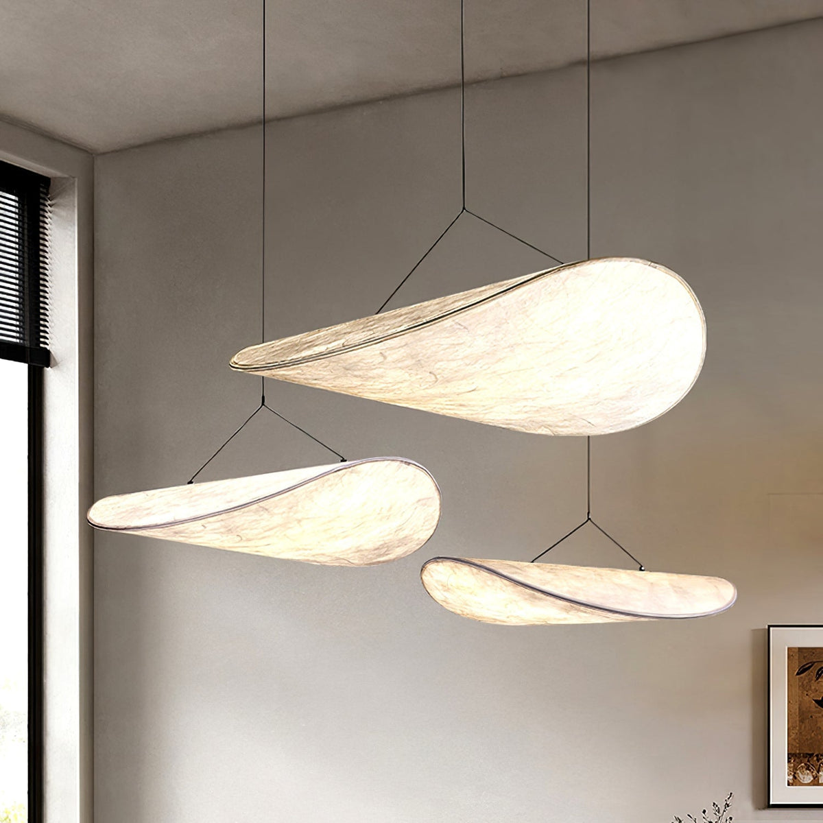 Perrinis Silk Pendant Light-Moonnatur