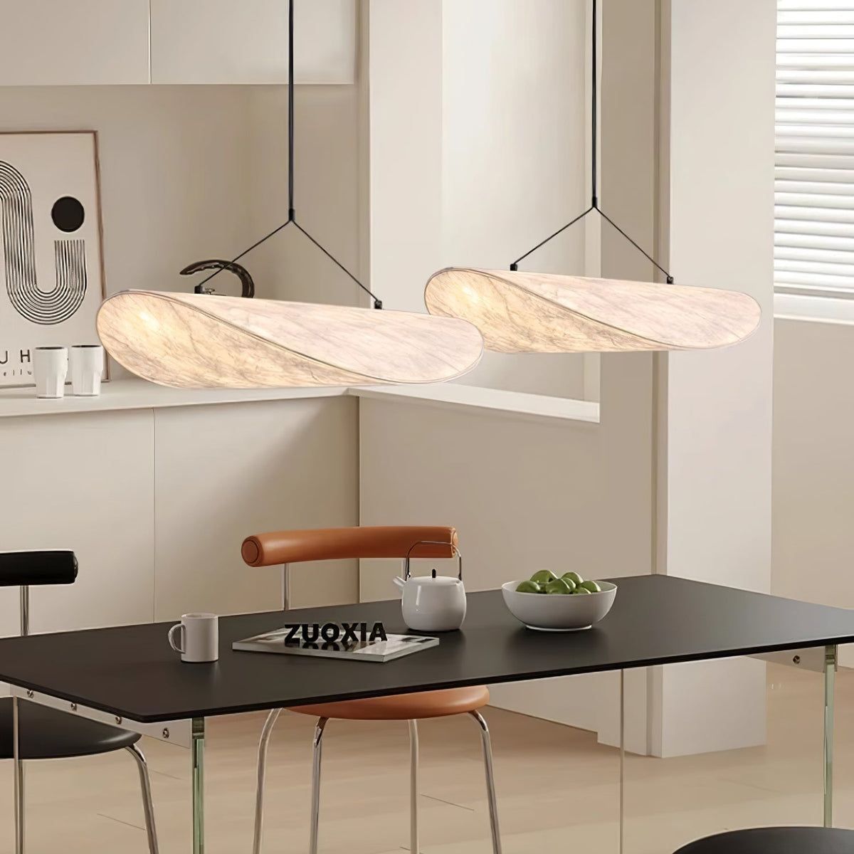 Perrinis Silk Pendant Light-Moonnatur