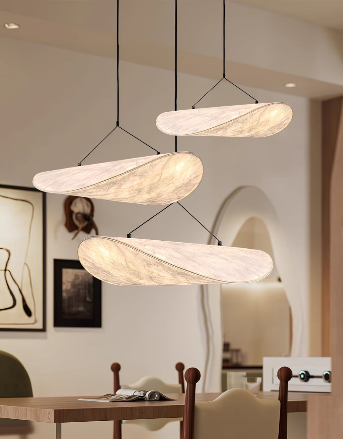 Perrinis Silk Pendant Light-Moonnatur
