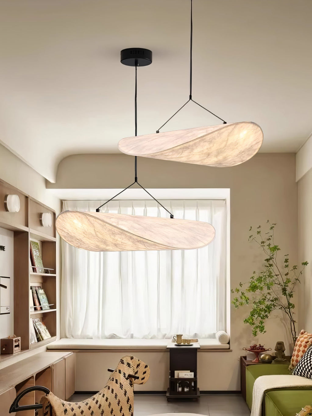 Perrinis Silk Pendant Light-Moonnatur