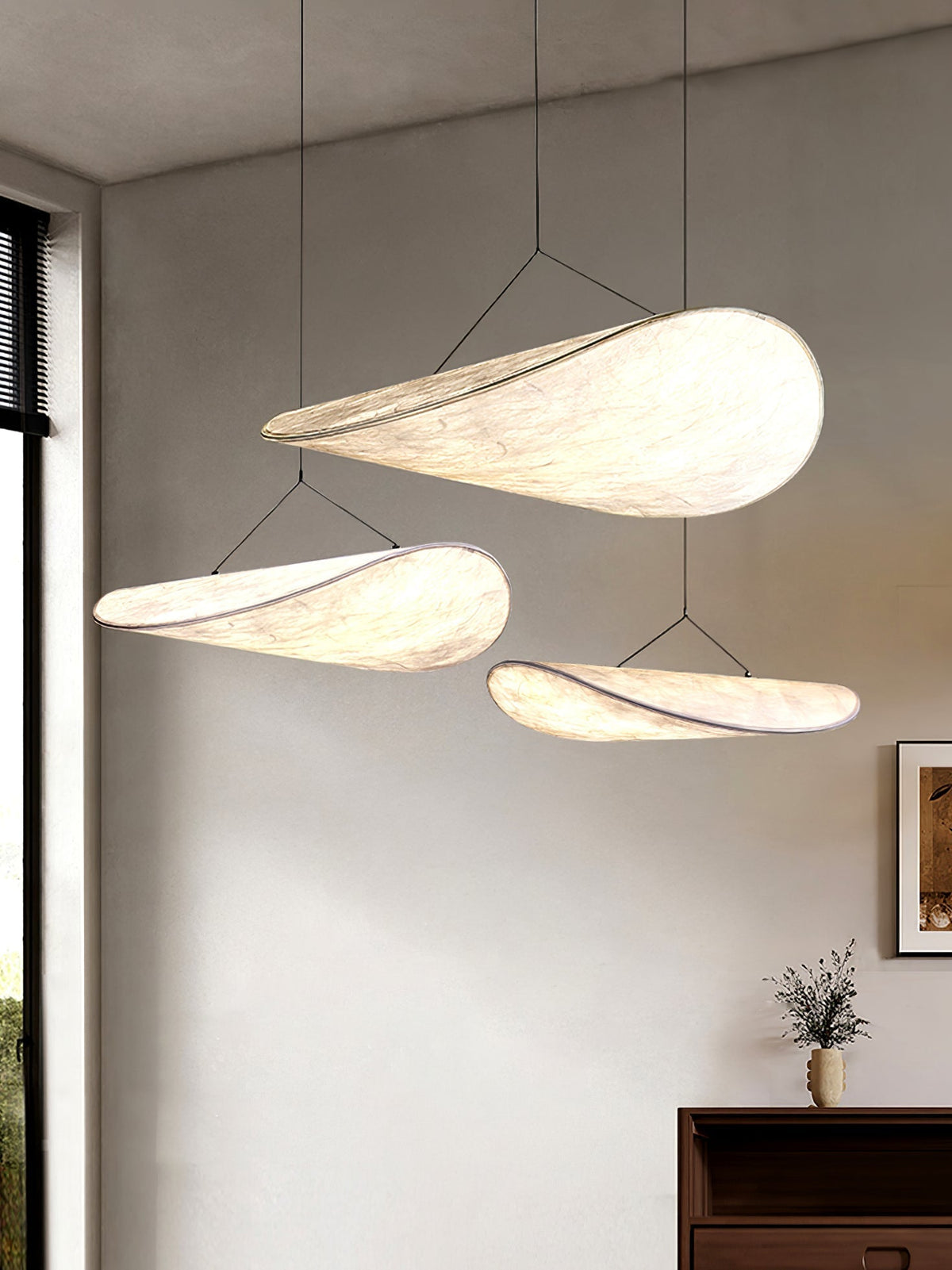 Perrinis Silk Pendant Light-Moonnatur