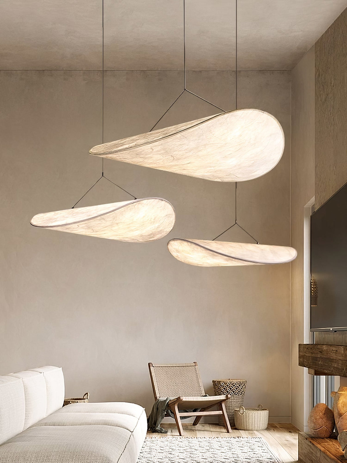 Perrinis Silk Pendant Light-Moonnatur