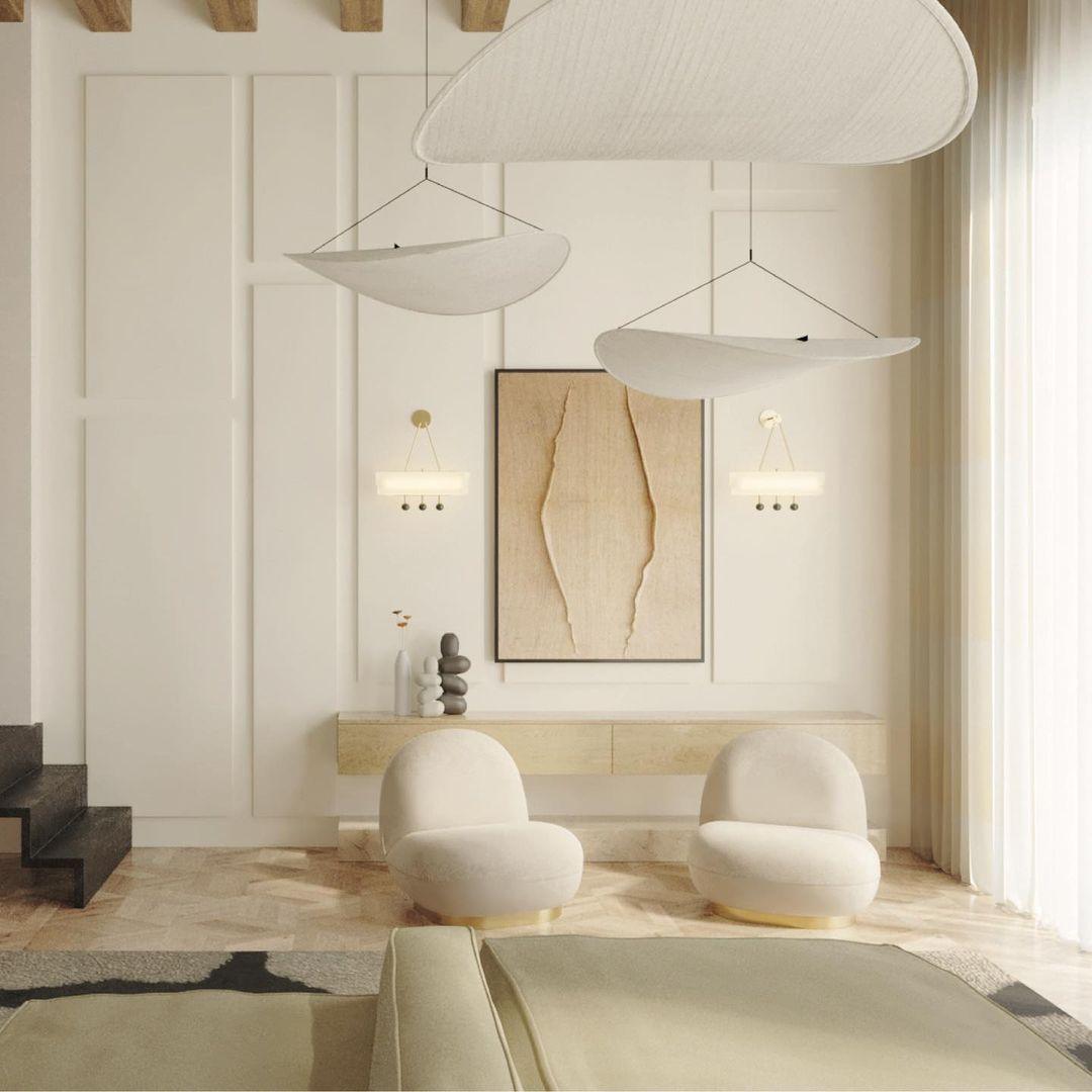 Perrinis Silk Pendant Light-Moonnatur