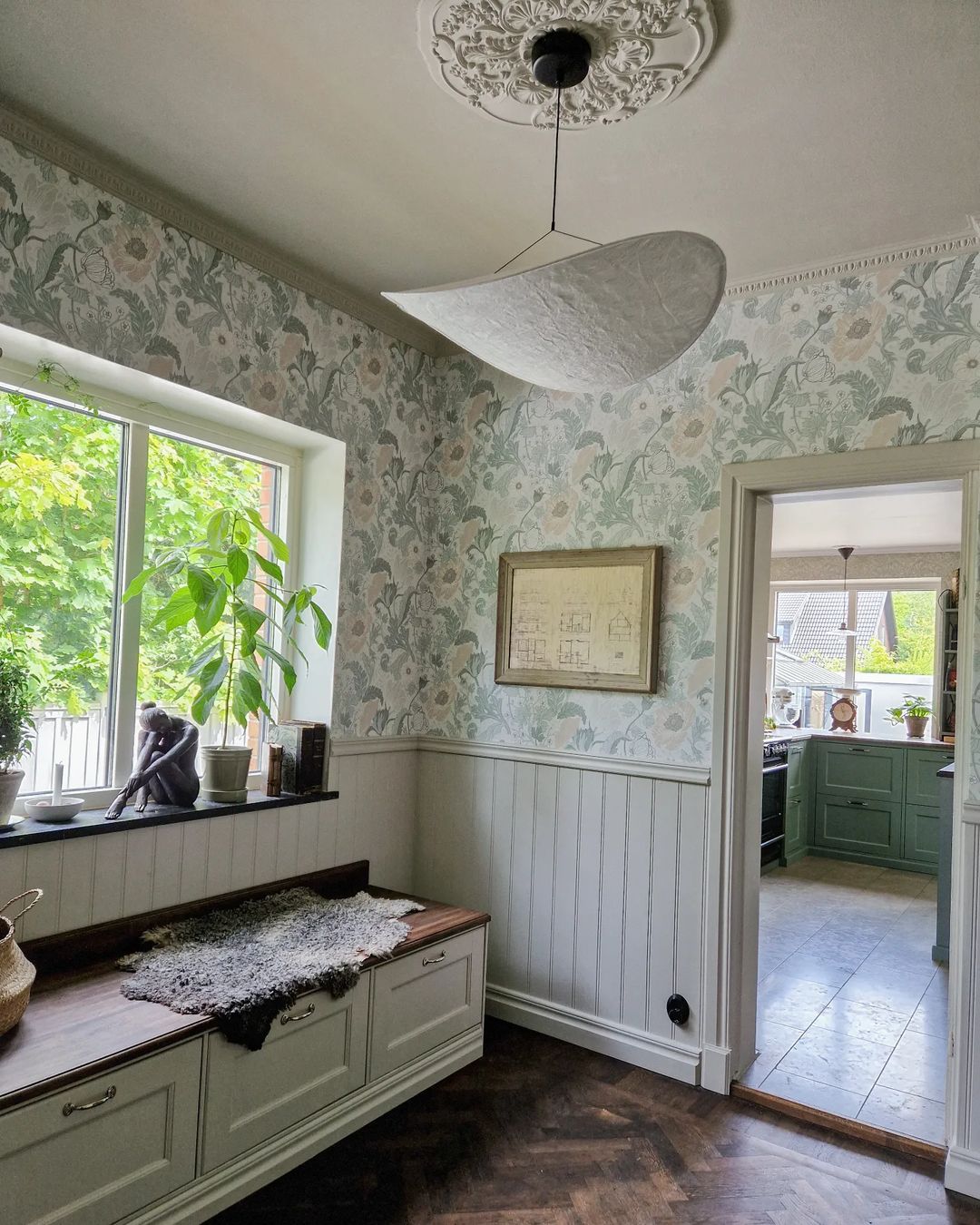 Perrinis Silk Pendant Light-Moonnatur