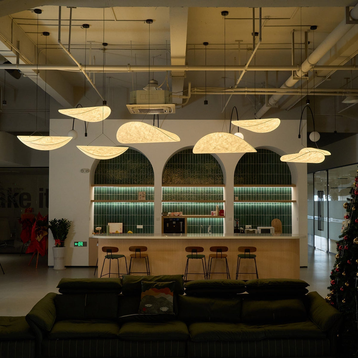 Perrinis Silk Pendant Light-Moonnatur