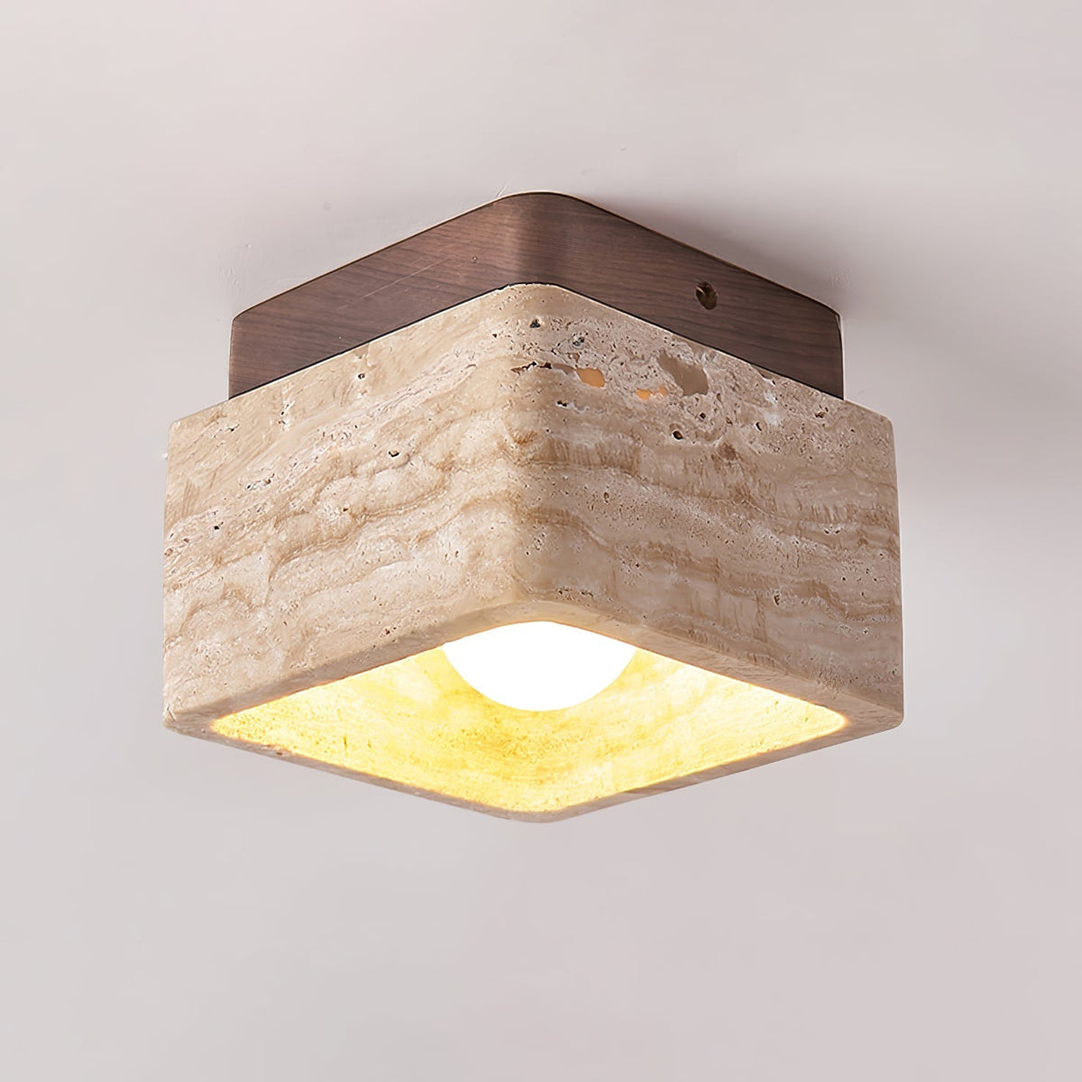 Altonheath Travertine Ceiling Light-Moonnatur