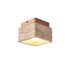 Altonheath Travertine Ceiling Light-Moonnatur